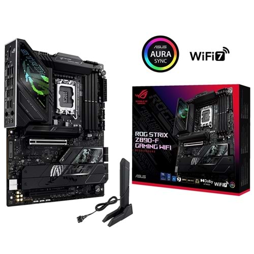 Asus ROG STRIX Z890-F GAMING Wi-Fi 8600MHz (OC) DDR5 Soket LGA1851 M.2 HDMI DP ATX Anakart