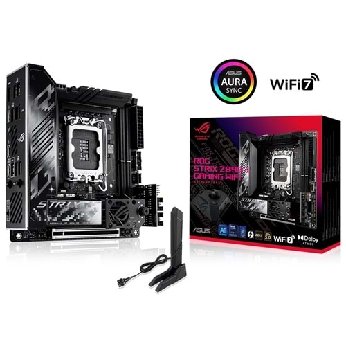 Asus ROG STRIX Z890-I GAMING Wi-Fi Z890 DDR5 M.2 HDMI PCI 5.0 1851p Anakart