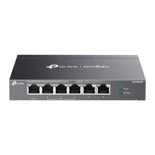 Omada DS106GPP 6 Port Gigabit Desktop Switch with 3 Port PoE+ 64W
