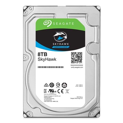 Seagate SkyHawk 8 TB 5400 256MB Güvenlik Diski ST8000VX010