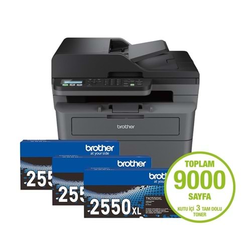 Brother MFC-L2806DW-3T Çok Fonksiyonlu Mono Lazer Yazıcı Wi-Fi
