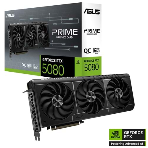 Asus PRIME-RTX5080-O16G 16GB GDDR7 OC Edition 256 Bit Gaming (Oyuncu) Ekran Kartı