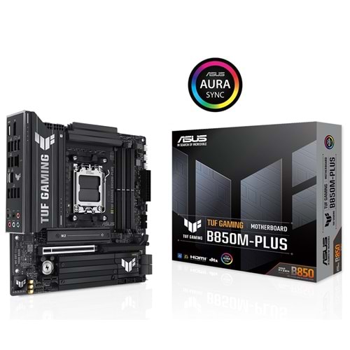 Asus TUF GAMING B850M-PLUS AMD B850 AM5 8000 MHz (OC) DDR5 Soket AM5 mATX Anakart