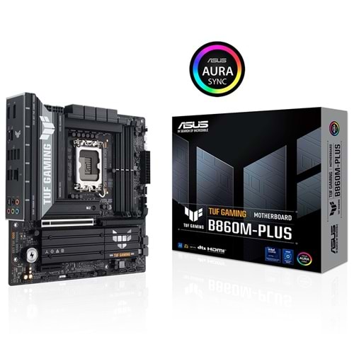 Asus TUF GAMING B860M-PLUS B860 DDR5 M.2 DP/HDMI PCI 5.0 1851p Anakart