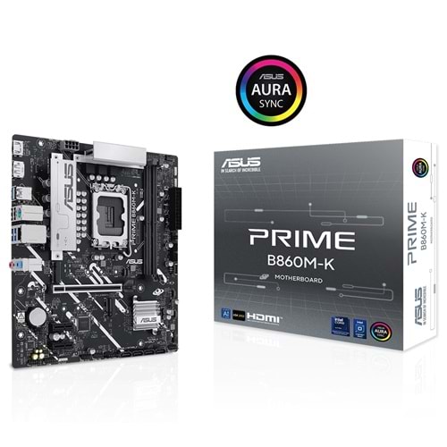 Asus PRIME B860M-K Intel LGA1851 DDR5 mATX 8800 Dp Hdmı Anakart
