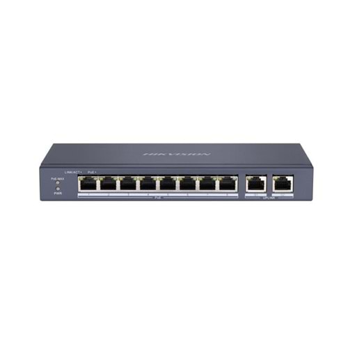 Hikvision DS-3E0310P-E/M(B) 8 Port PoE (60W) 10/100Mbps + 2GE Uplink Switch