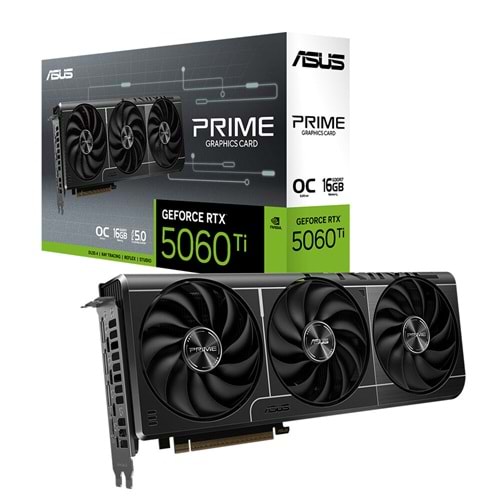 Asus PRIME-RTX5060TI-O16G 16GB 128Bit GDDR7 DP/HDMI PCI 5.0 Ekran Kartı