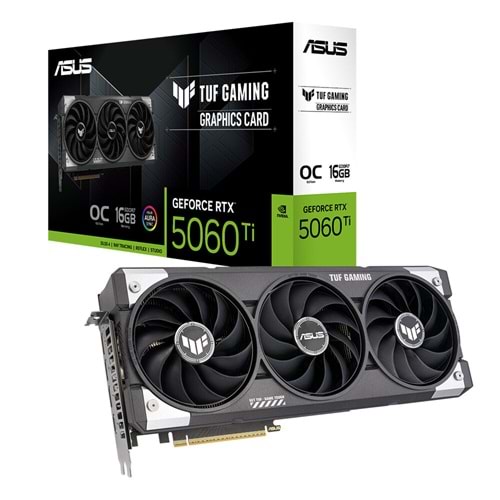 Asus TUF-RTX5060TI-O16G-GAMING 16GB 128Bit GDDR7 DP/HDMI PCI 5.0 Ekran Kartı