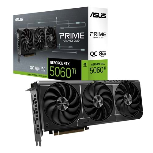 Asus PRIME-RTX5060TI-O8G 8GB 128Bit GDDR7 DP/HDMI PCI 5.0 Ekran Kartı