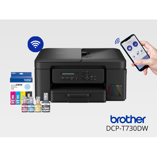 Brother DCP-T730DW Çok Fonksiyonlu ADF / Dubleks Kablosuz Mürekkep Tanklı Yazıcı