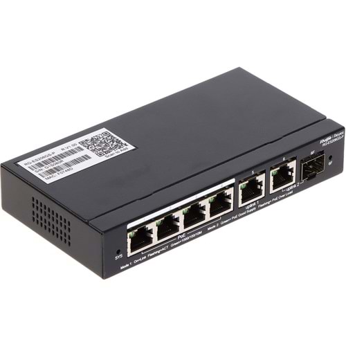 Ruijie Reyee RG-ES206GS-P 4 Port 10/100/1000 Mbps Gigabit PoE Yönetilebilir Switch