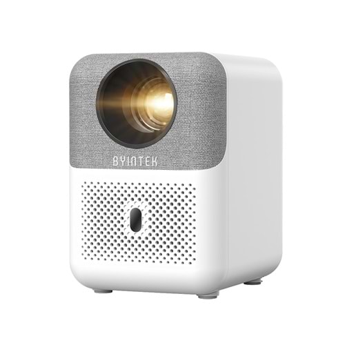 Byintek U4 Projeksiyon Cihazı 1080P LED WiFi 6 BT 5.0, Otomatik Odaklama, 300 ANSI Lümen, Ev Sineması, Dış Mekan, İş, Oyun, Eğitim Amaçlı