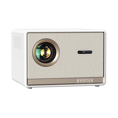 Byintek T5 Max Projeksiyon Cihazı, Lisanslı Google TV, Full HD 1080P, 1000 ANSI Lümen, HDR10, Otomatik Odaklama, Otomatik Trapez Düzeltme, Wi-Fi, Bluetooth 5.0, Sızdırmaz Optik Motor