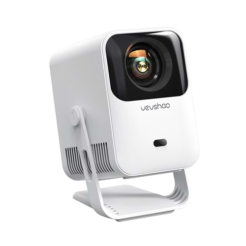 Byintek Vevshao A15 Mini Taşınabilir Projeksiyon Cihazı, Android 13 İşletim Sistemi, Otomatik Odaklama, 100° Döndürülebilir Stand, 5G WiFi, Bluetooth 4.2, 250 ANSI Lümen Full HD, Ev Sineması