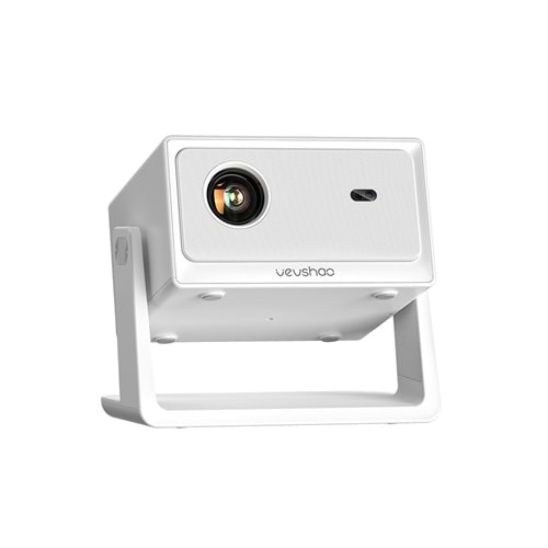Byintek Vevshao A16 Projeksiyon Cihazı, Full HD 1080P Çözünürlük, 400 ANSI Lümen, Android 12, Wi-Fi 6, Bluetooth 5.0, Otomatik Odaklama, Otomatik Düzeltme, 360° Döndürme, 35