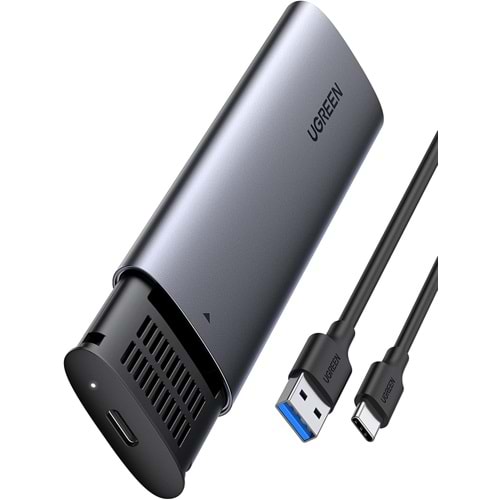 Ugreen CM400 M.2 Sata NGFF SSD UASP Desteği ile 5Gb/s Süper Hız USB 3.1 5Gbps Type-C Gen1 B-Key M+B Key Disk Kutusu 10903