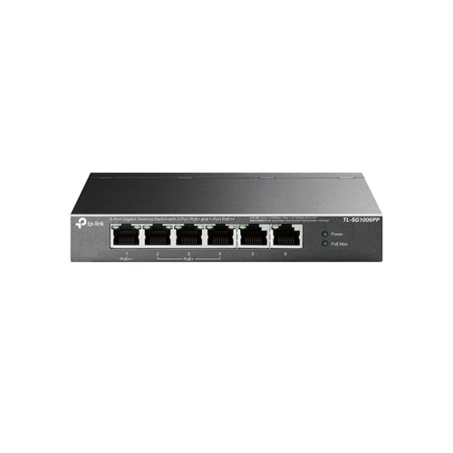 TP-Link TL-SG1006PP 6-Port Gig Deskt Switch 3-Port PoE+ / 1-Port PoE++ 64W