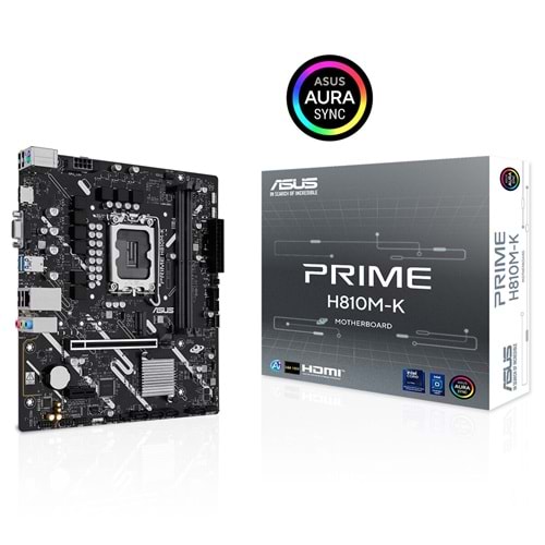 Asus PRIME H810M-K DDR5 M.2 USB3.2 HDMI/VGA PCI 4.0 Anakart