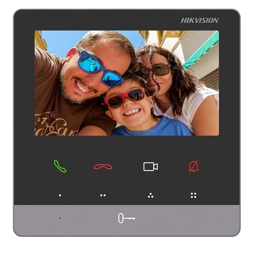 Hikvision DS-KH6100-E1 Alarm IP görüntülü kapı giriş sistemi için 4,3 inç monitör.