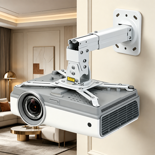 DualTech Teleskopik Tavan Projeksiyon Cihazı Askı Aparatı 26-37 cm Arası Ayarlanabilir Askı Aparatı