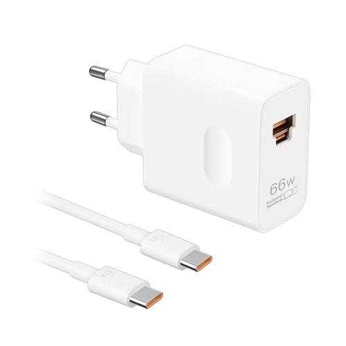 Huawei SuperPower Jelly-A061 Duvar Tipi Şarj Cihazı (Max 66W), Beyaz, EU
