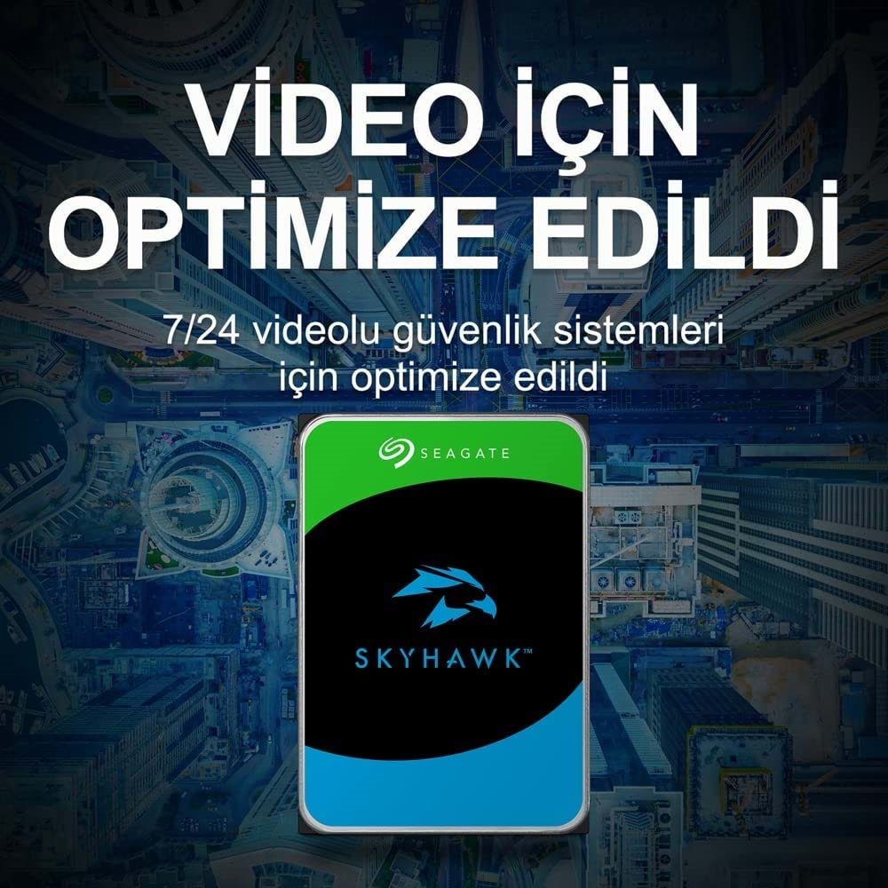 Seagate SkyHawk 1 TB 5900 Rpm 64MB Güvenlik Diski ST1000VX005