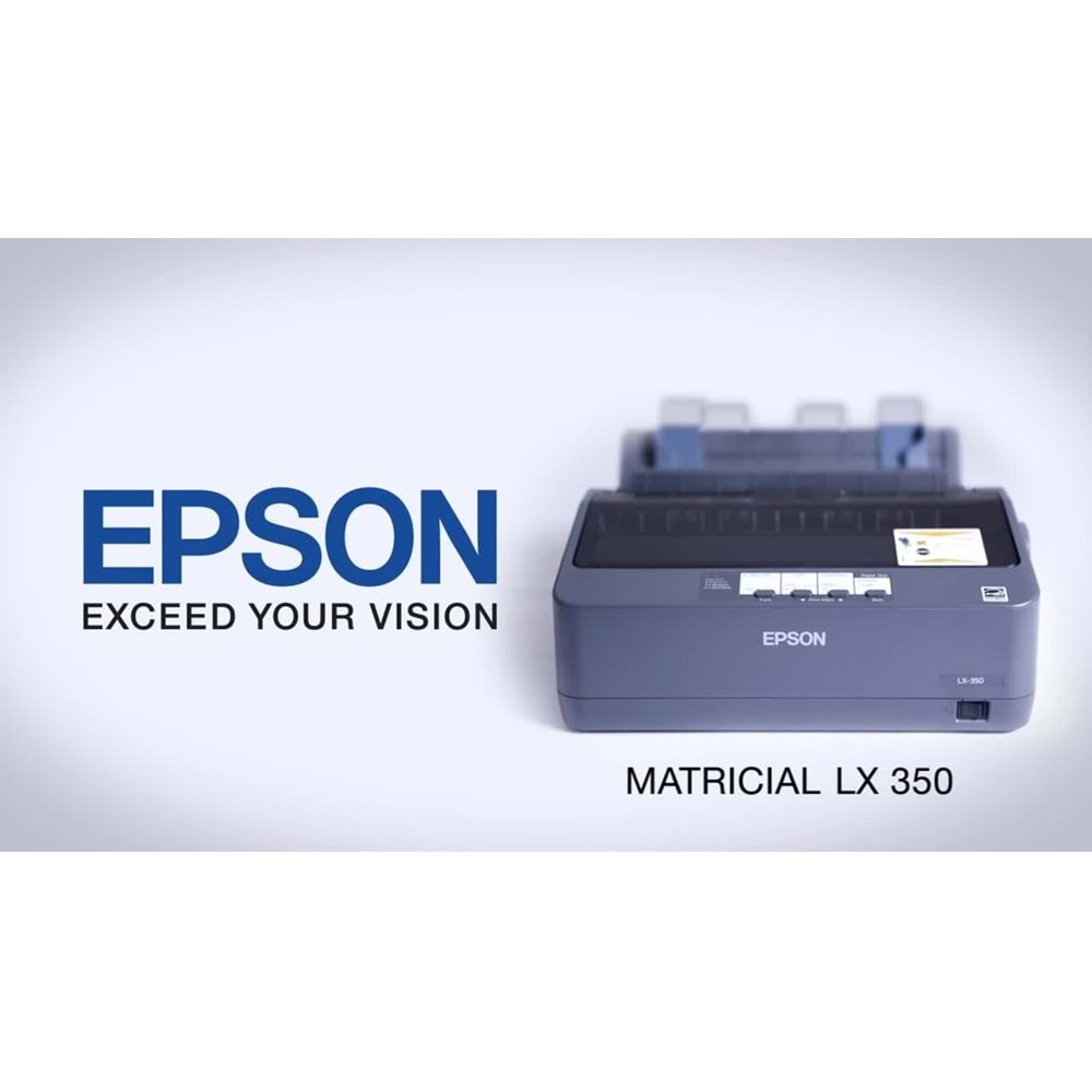 Epson LX-350 Nokta Vuruşlu Yazıcı, 240 x 144 dpi, Siyah