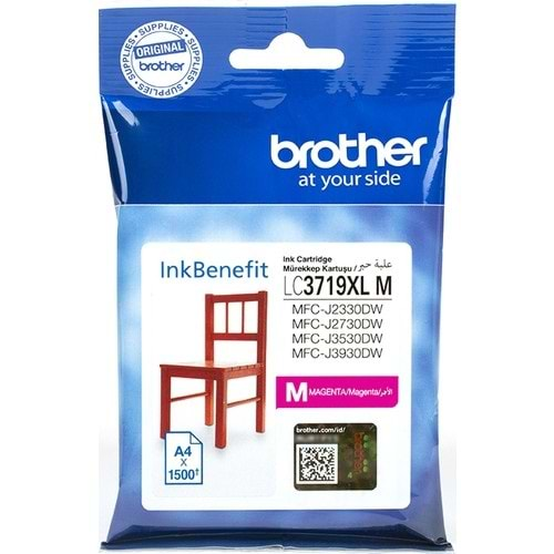 Brother Orjinal Kartuş LC3719XLM Kırmızı 1500 Sayfa MDF-J3930DW