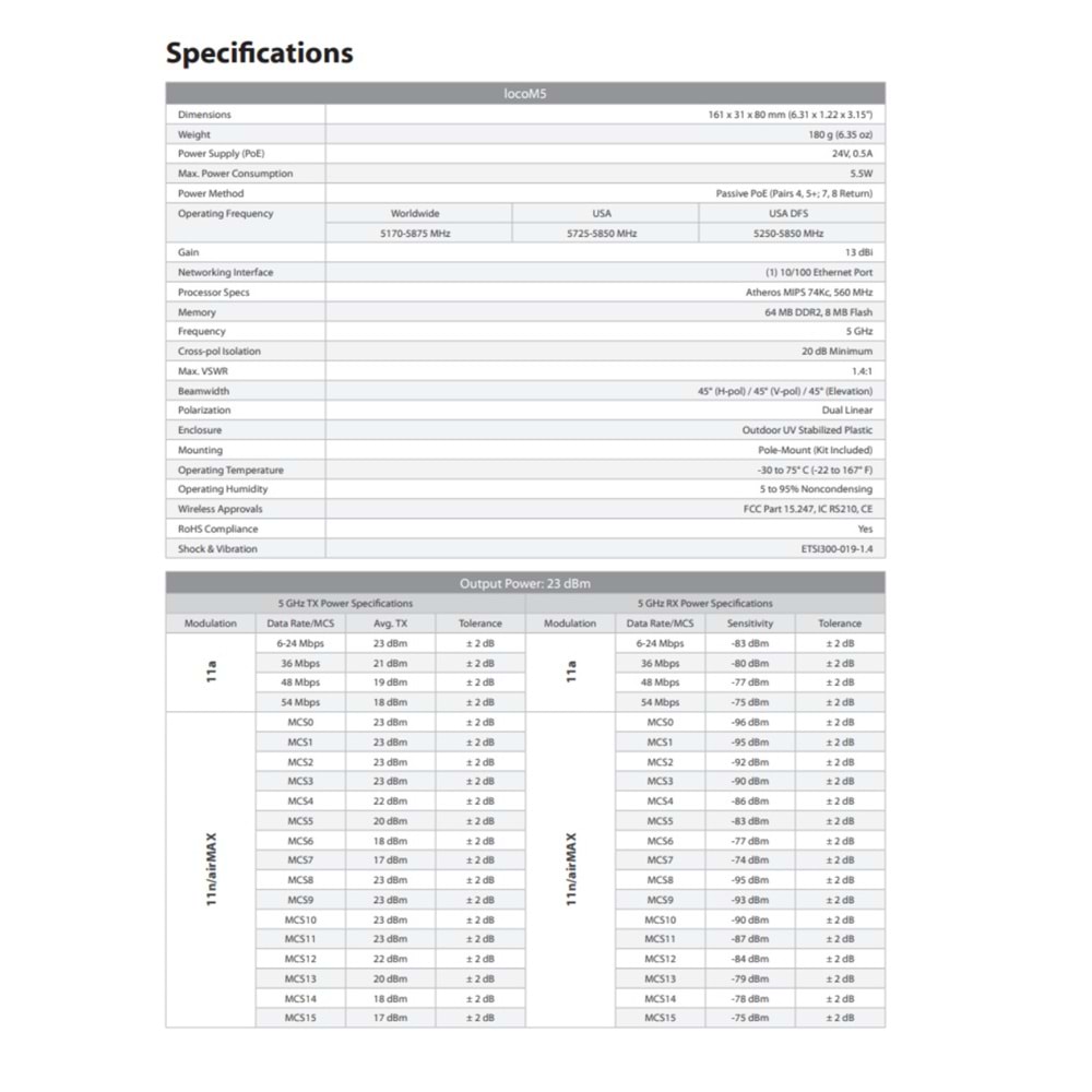 Ubiquiti Nanostation M Loco M5 150 Mbps 5 Ghz Dış Mekan Access Point