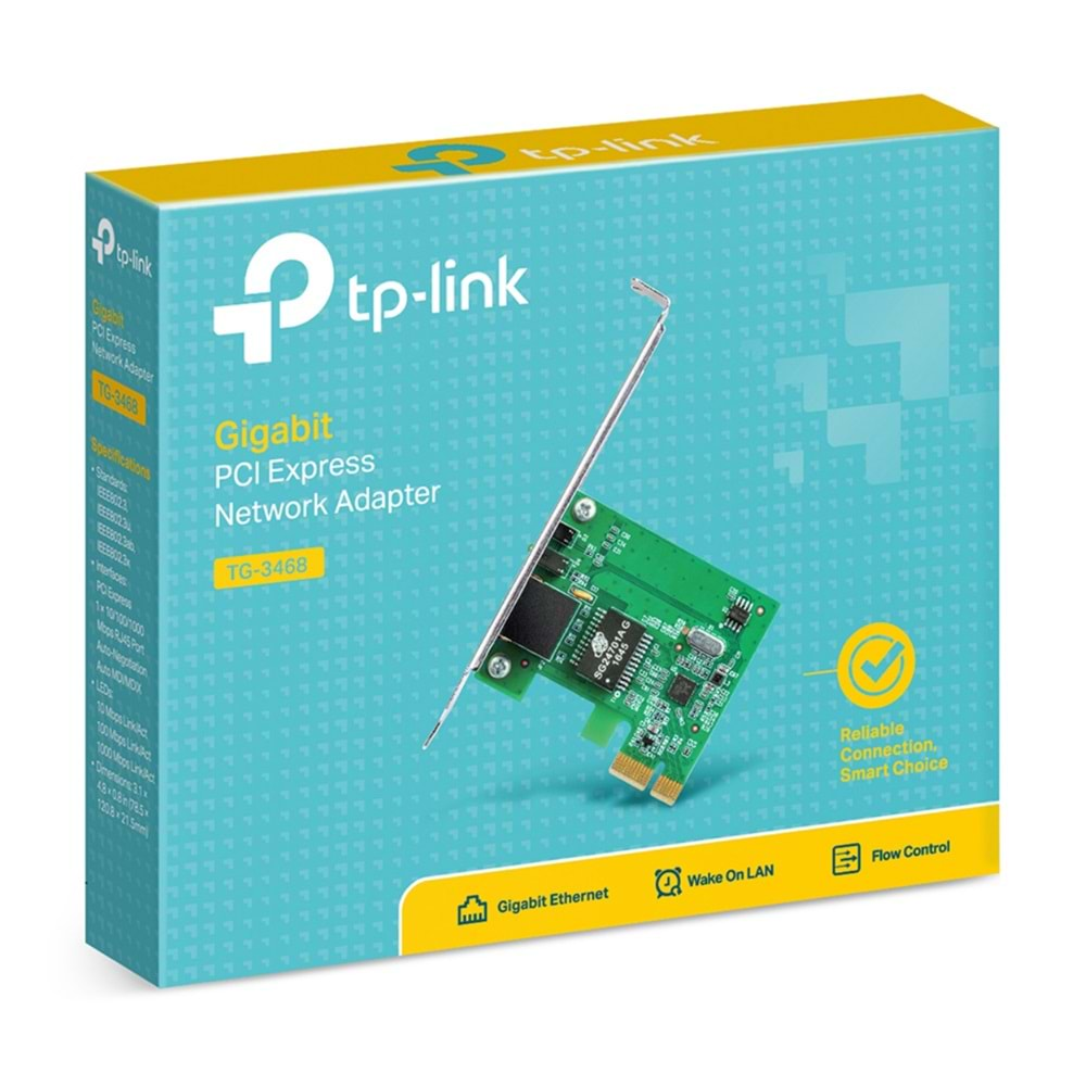 TP-Link TG-3468 10/100/1000 Mbps Gigabit PCI Express Network Adaptör V4.0