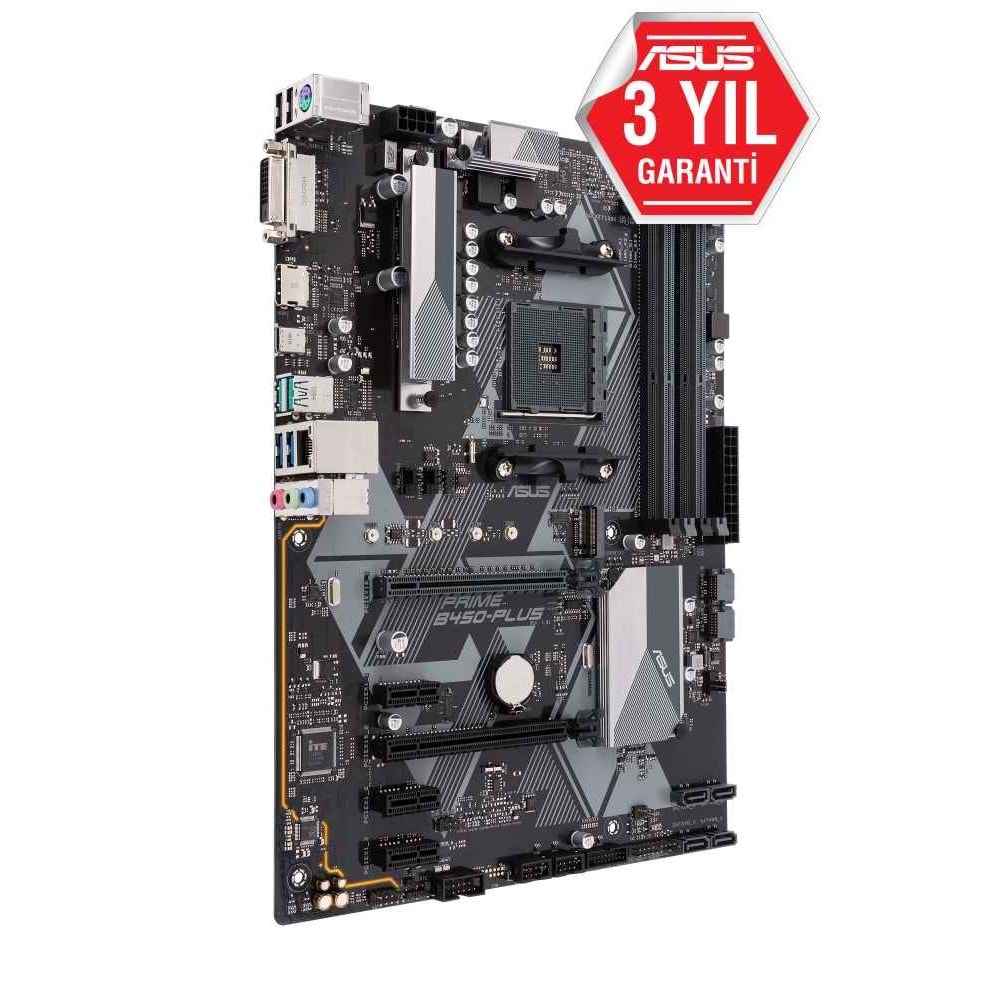 Asus PRIME B450-PLUS B450 DDR4 USB3.1 M.2 HDMI AM4 Anakart