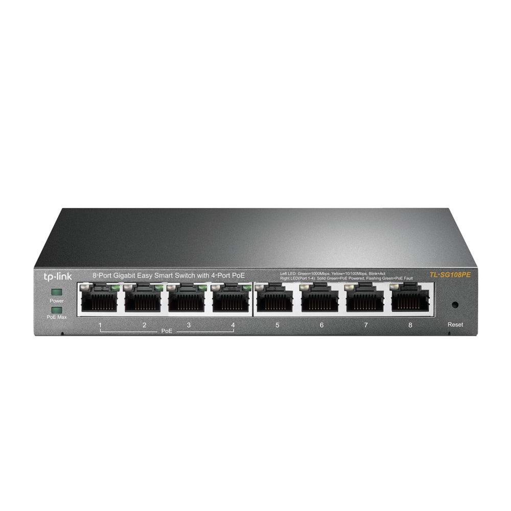 TP-Link TL-SG108PE 8 Port 4-Port PoE Gigabit Easy Smart Switch
