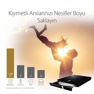 Asus 8x SDRW-08D2S-U USB 2.0 Slim Harici DVD Yazıcı Siyah