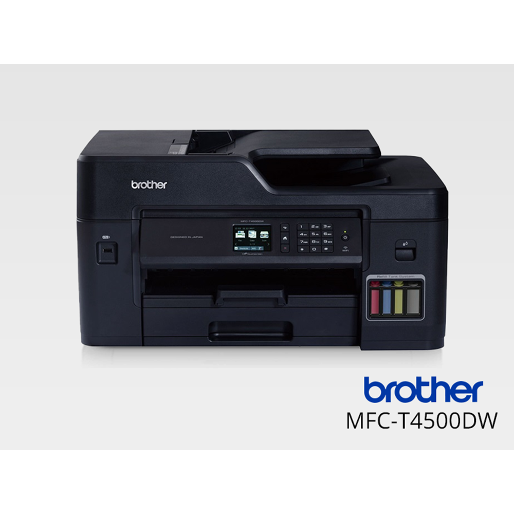 Brother MFC-T4500DW Tanklı Sistem Çok Fonksiyonlu Fakslı A3 Yazıcı ADF, Wi-Fi