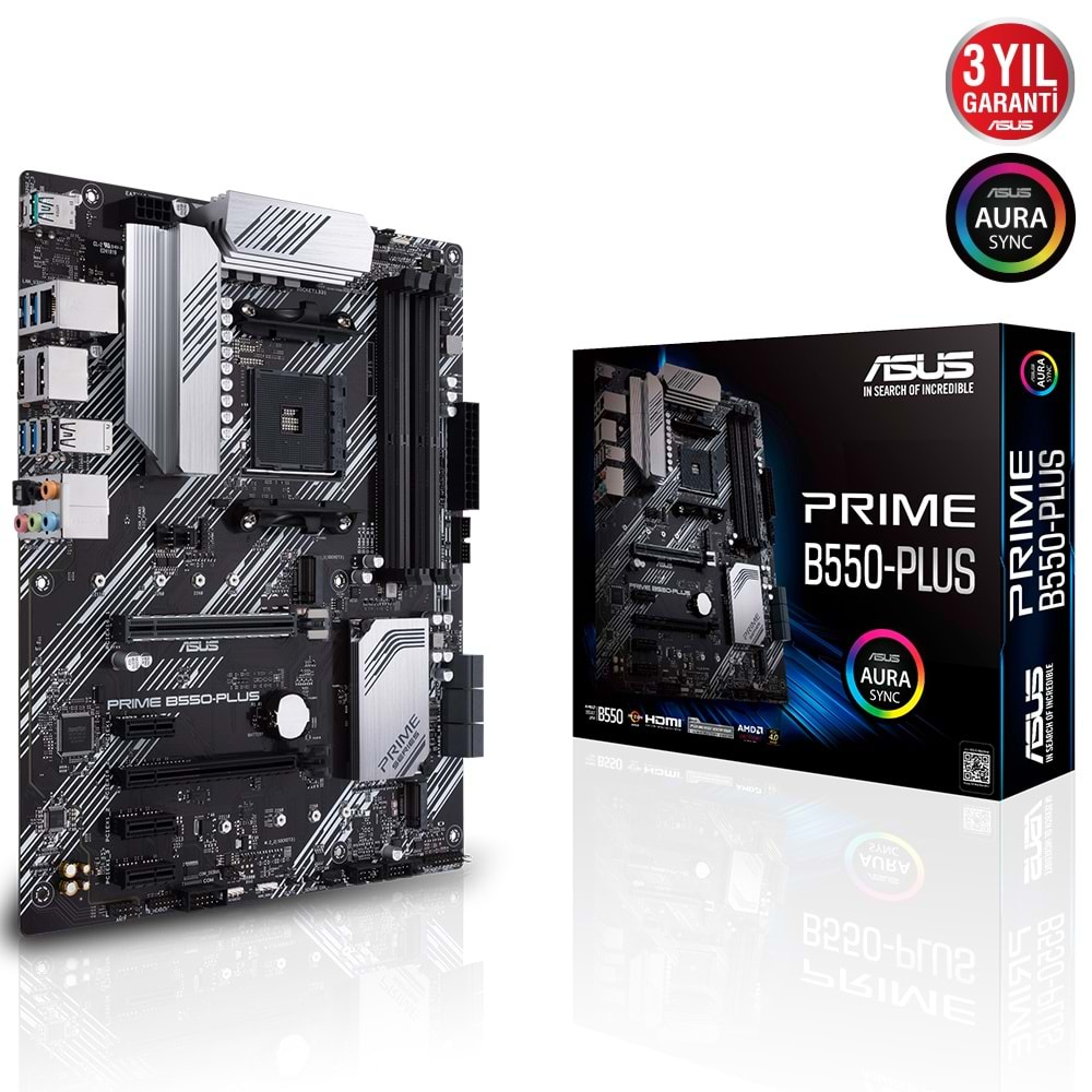 Asus Prime B550-PLUS AMD B550 DDR4 USB3.2 DP/HDMI PCI 4.0 AM4 Anakart