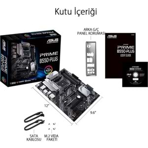 Asus PRIME B550-PLUS AMD B550 DDR4 USB3.2 DP/HDMI PCI 4.0 AM4 Anakart