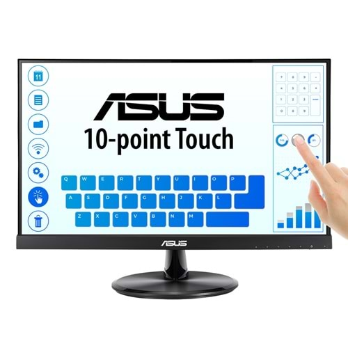 Asus 21.5 VT229H IPS Full HD (Touch) 5ms 3YIL HDMI,VGA Hopatlör VESA Siyah