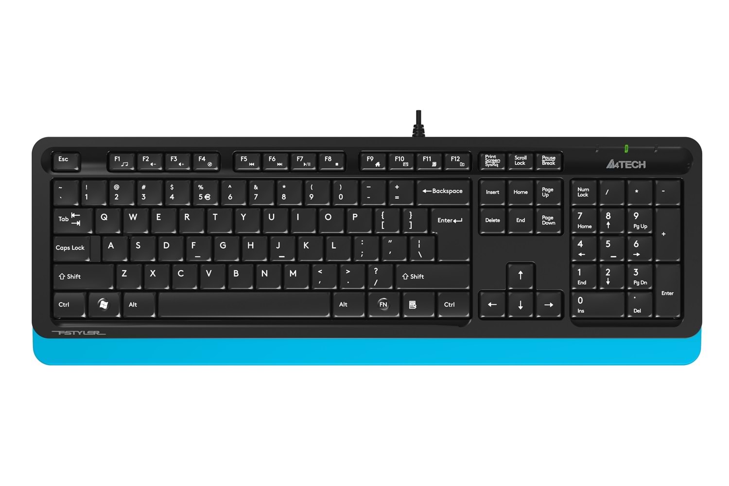A4 Tech FK10 FN-Multimedya Q Klavye Mavi USB