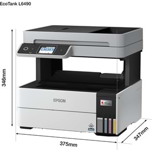 Epson EcoTank L6490 Yazıcı Tarayıcı Fotokopi Faks Wi-F Direct Inkjet Tanklı Yazıcı Beyaz