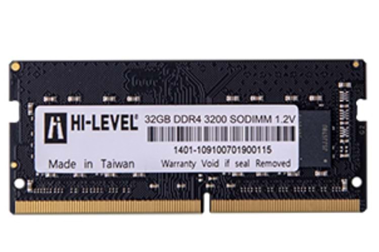 Hi-Level 32GB 3200MHz DDR4 Notebook Ram 1.2V (HLV-SOPC25600D4/32G)