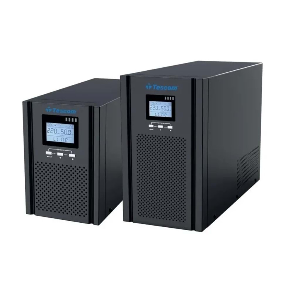 Tescom Teos+ 1 KVA 2x 7AH 4/8dk OnLine UPS Güç Kaynağı