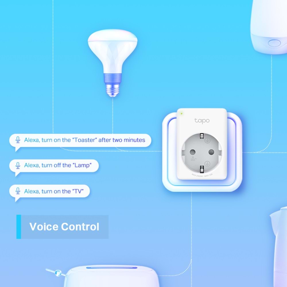TP-Link Tapo P100 Mini Wi-Fi Akıllı Priz 2'li