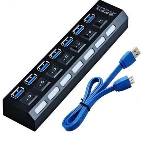 7 Port Usb 3.0 Hub Çoklayıcı Çoğaltıcı Switch