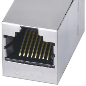 Cat6 Jack İnternet Kablo Birleştirici Rj45 Metal Dişi Dişi Ekleme Aparatı