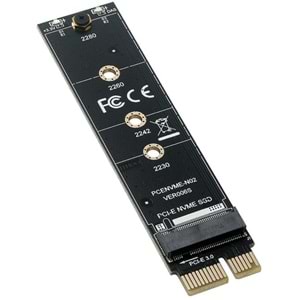 M.2 Nvme Ssd Ngff To Pcie 3.0 X1 Adaptör M Key Kart Çevirici Dönüştürücü