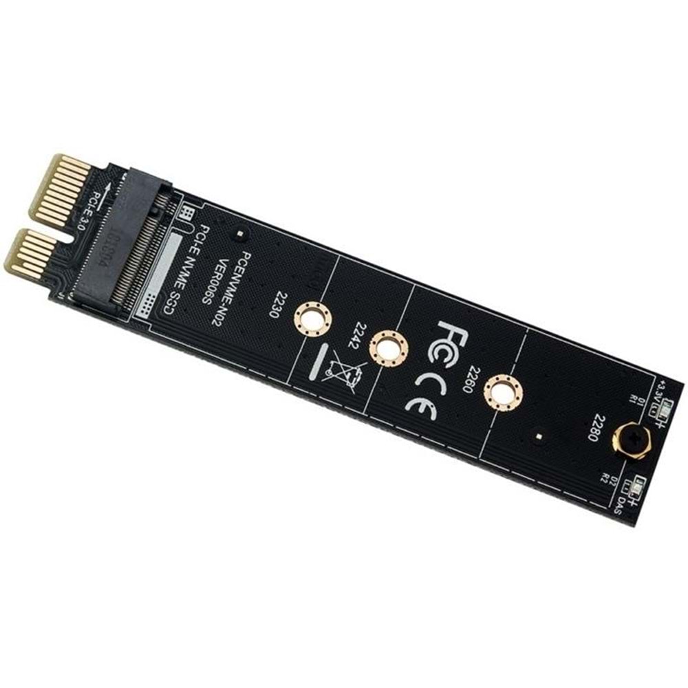 M.2 Nvme Ssd Ngff To Pcie 3.0 X1 Adaptör M Key Kart Çevirici Dönüştürücü