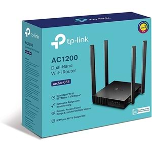 TP-Link Archer C54 AC1200 Dual-Band Wi-Fi Router, Çift Bantlı Wi-Fi, 1200 Mbps, 2.4GHz ve 5GHz