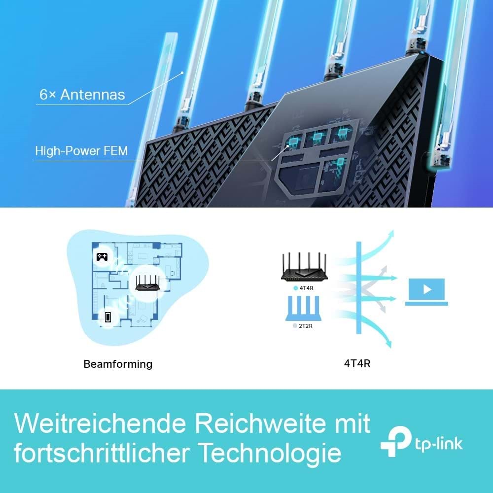 TP-Link Archer AX73 AX5400 Çift Bant Gigabit Wi-Fi 6 Yönlendirici