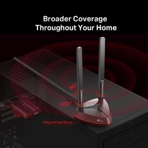 TP-Link Archer TX3000E, AX3000 Mbps Wi-Fi 6 & Bluetooth 5.0 PCIe Adaptör