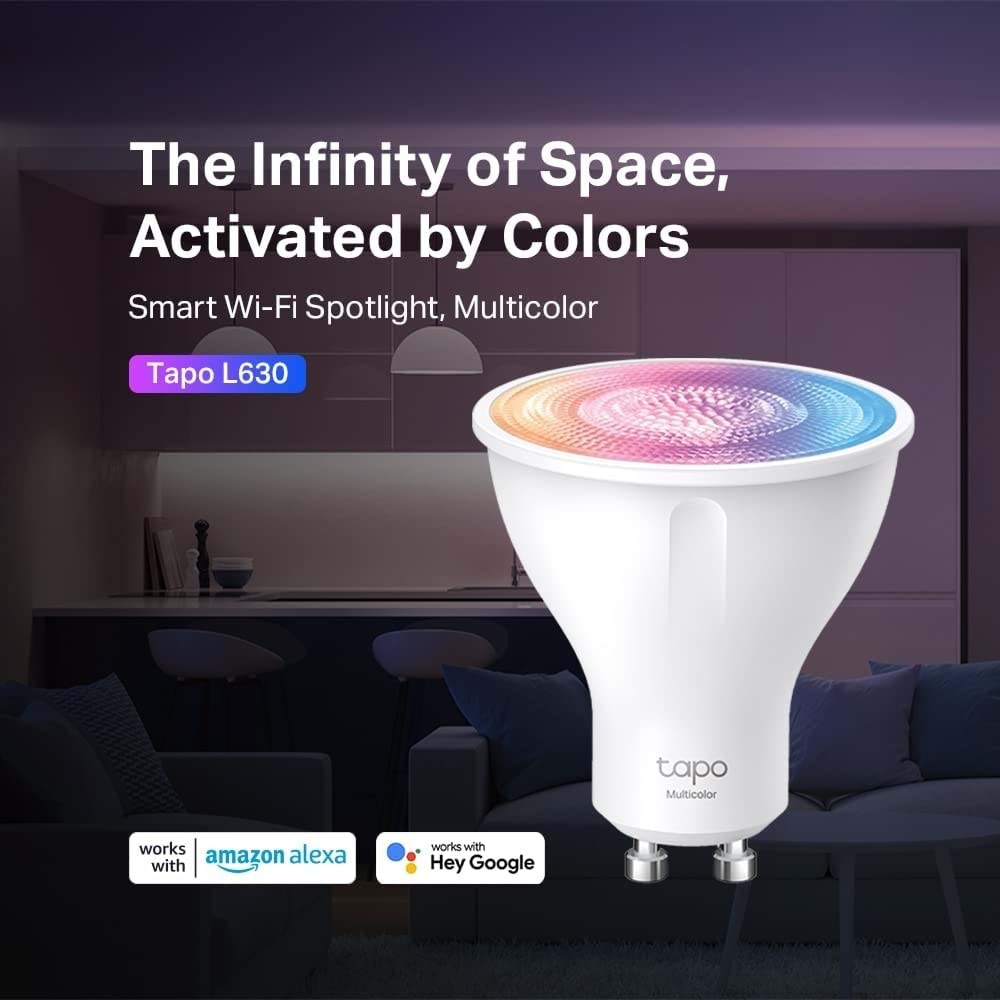 TP-Link Tapo L630, Akıllı Wi-Fi Spot Işığı, Çok Renkli [Enerji Sınıfı A]